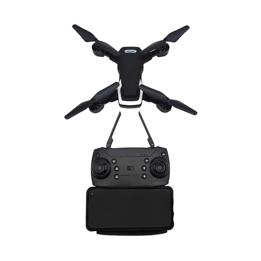 Andowl® Drone με Πτυσσόμενους Βραχίονες, Γυροσκόπιο 6 Αξόνων, Κάμερα 4Κ (UHD), Τηλεχειριστήριο & Συνδεσιμότητα με Κινητά - Τάμπλετ 2.4Hz Q718